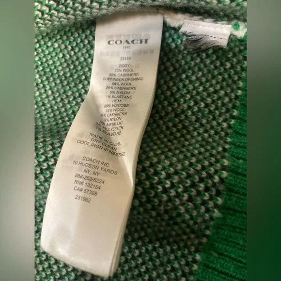 Coach cashmere winter cardigan - Picture 8 of 8